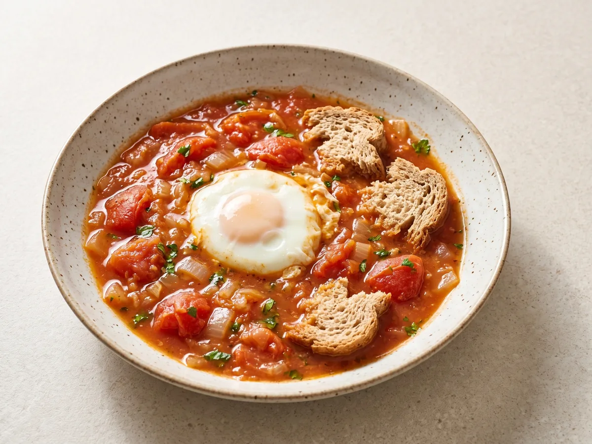 Sopa de Tomate com Ovo (Portuguese Tomato and Egg Soup)