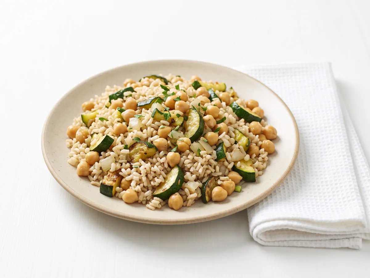 Brown Rice with Chickpeas