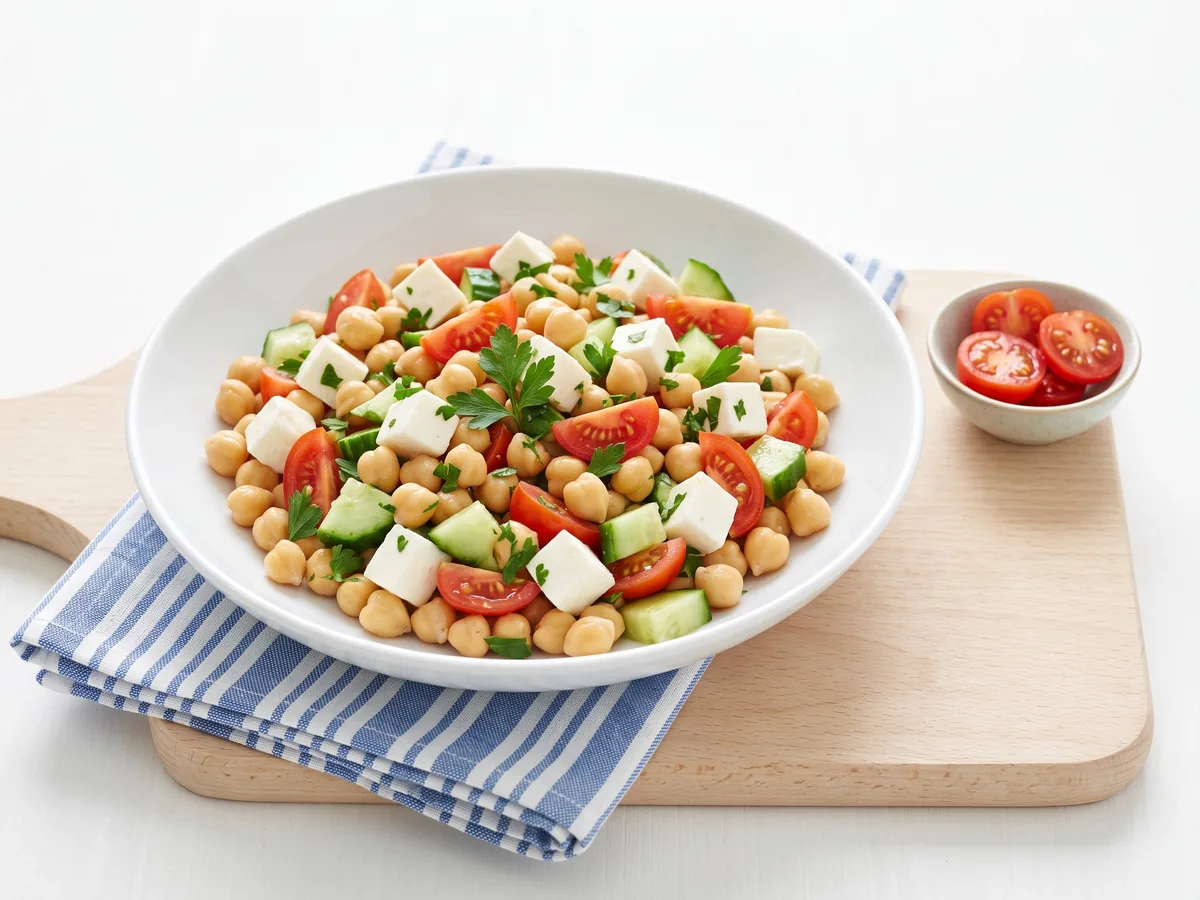 Chickpea, Mozzarella and Herb Salad