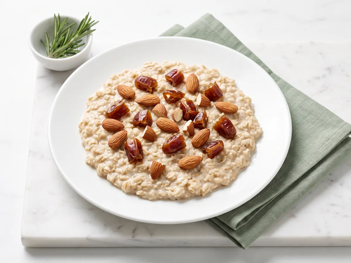 Oatmeal with Milk and Dates