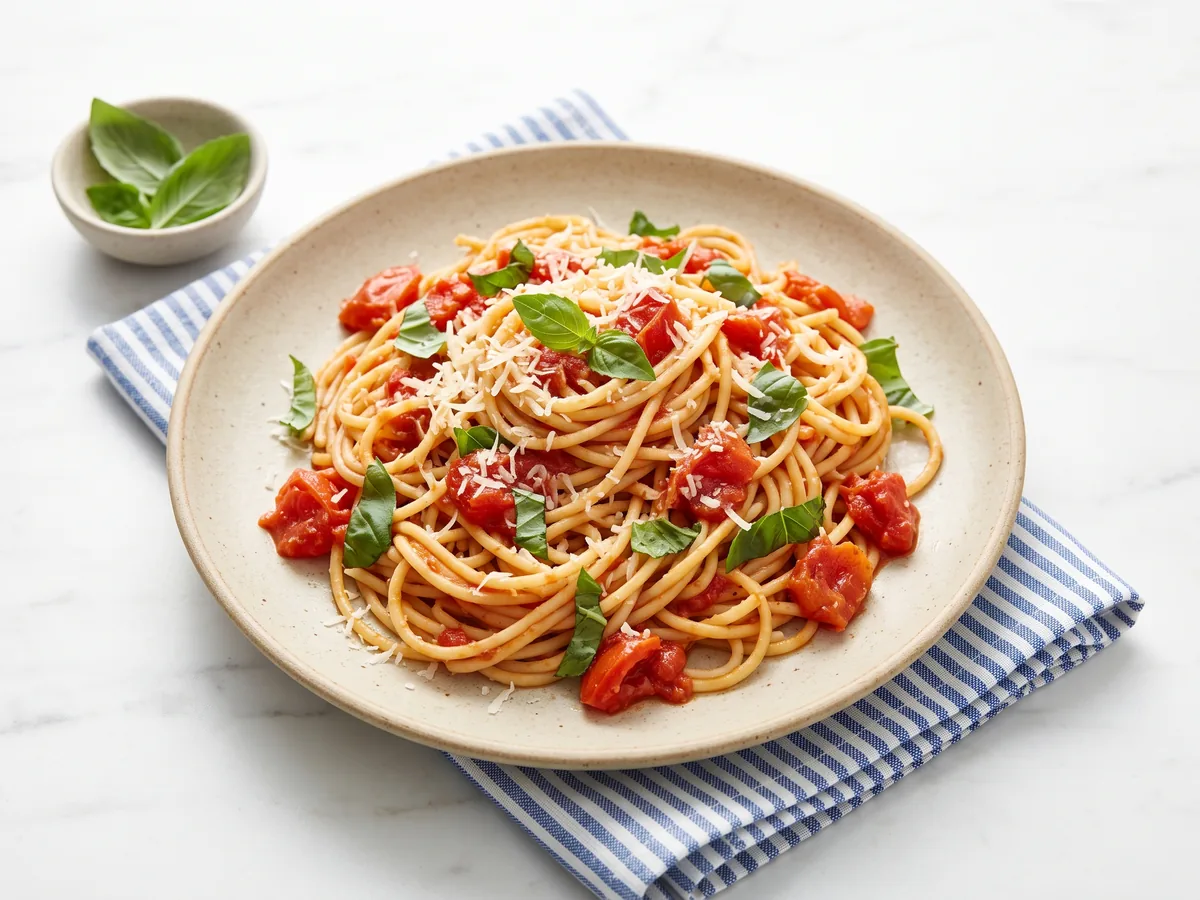 Pasta with Tomato and Basil