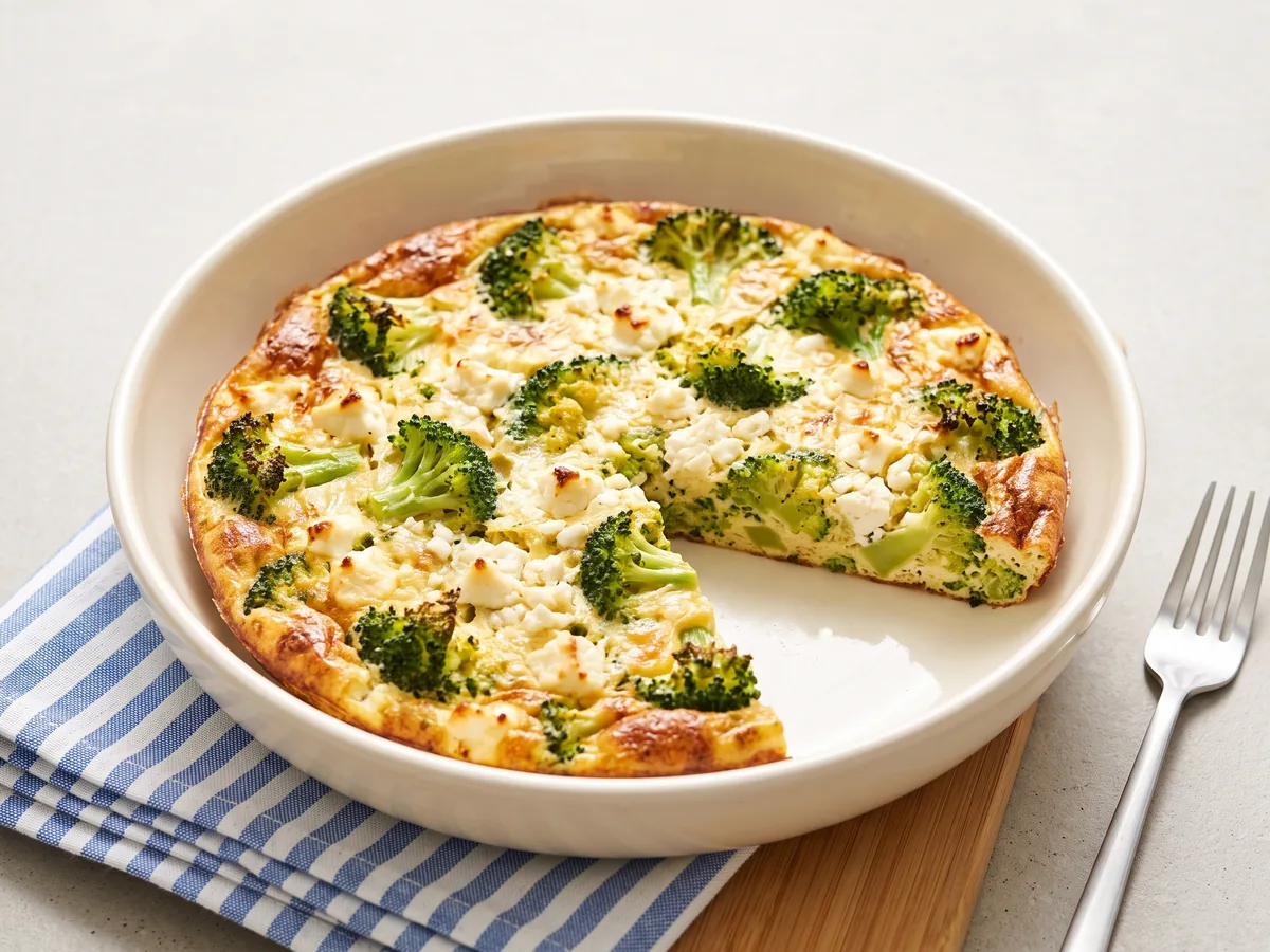 Broccoli and Feta Frittata