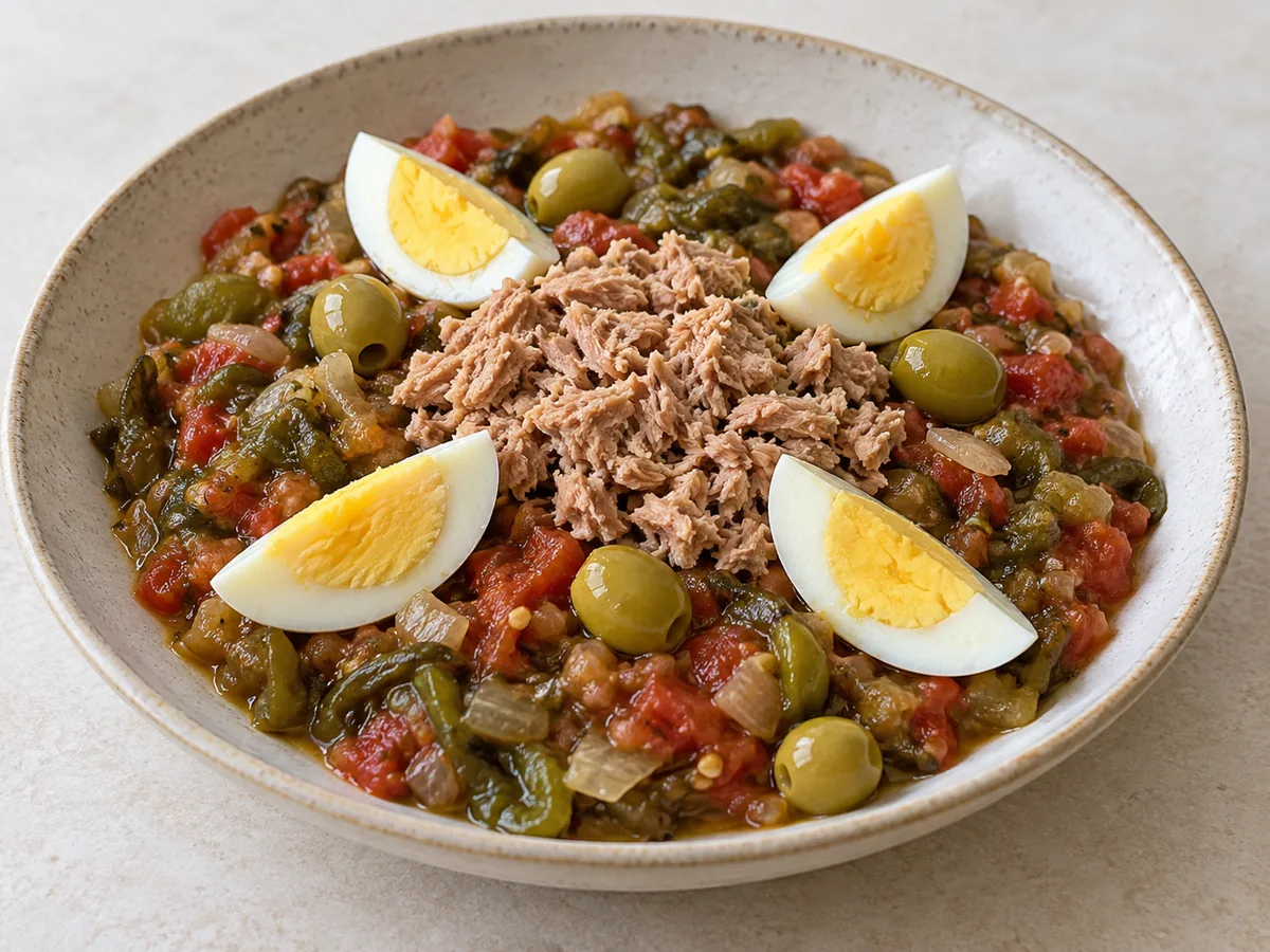 Slata Mechouia with Tuna
