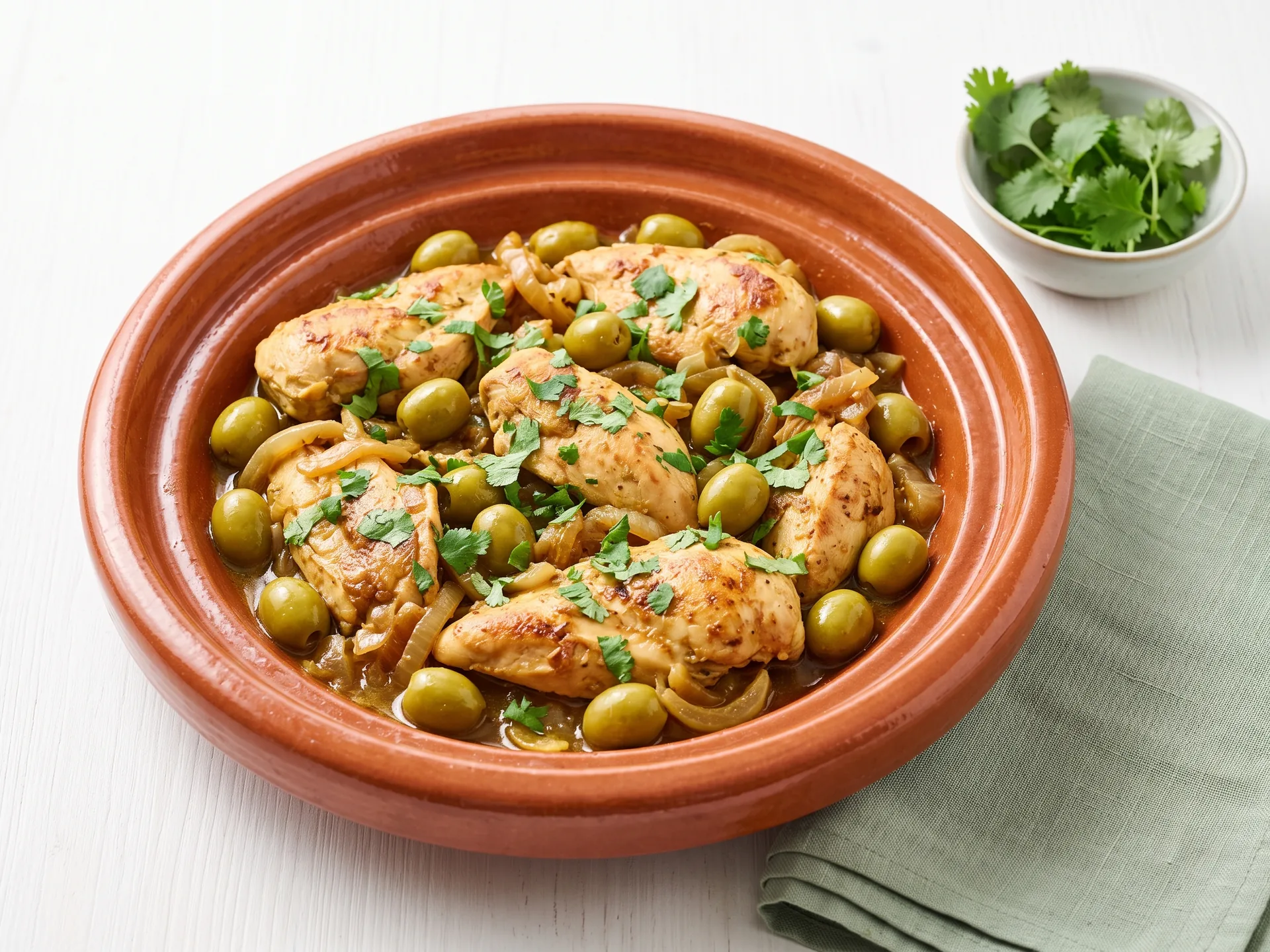 Tajine de poulet aux olives