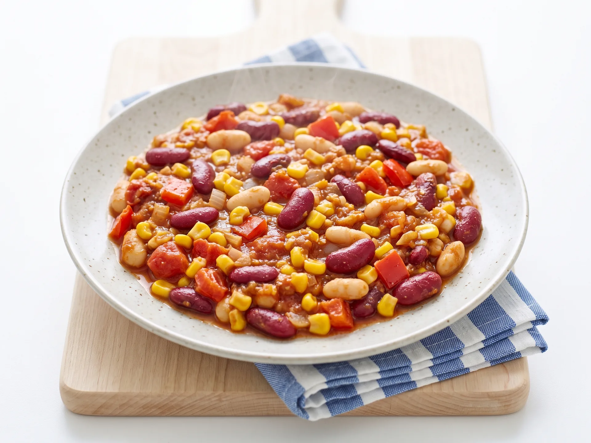 Two-Bean and Corn Vegetarian Chili
