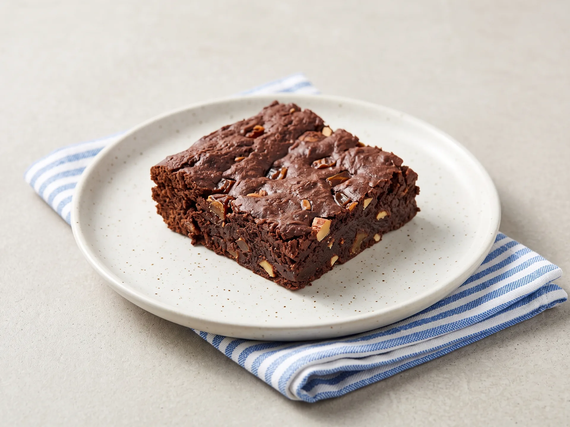 Brownie cacao, dattes et amandes