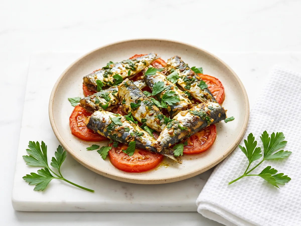 Oven-Baked Sardines with Chermoula