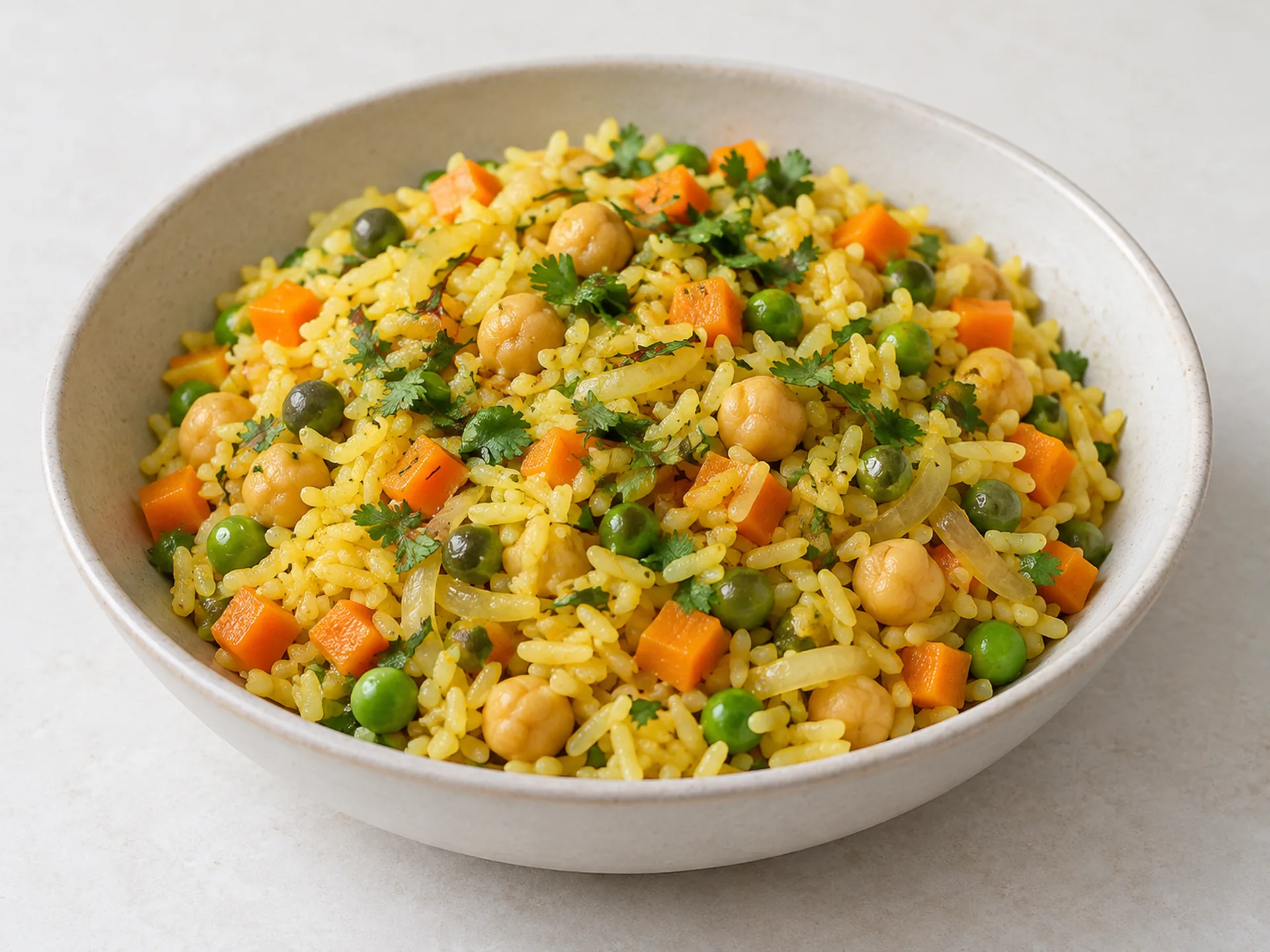 Riz safrané aux pois chiches