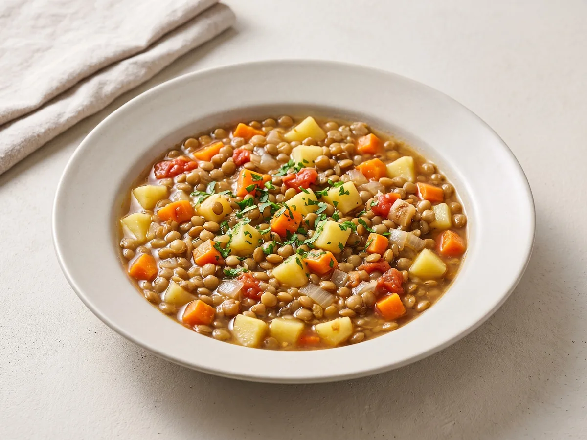 Linsensuppe (German Lentil Soup)