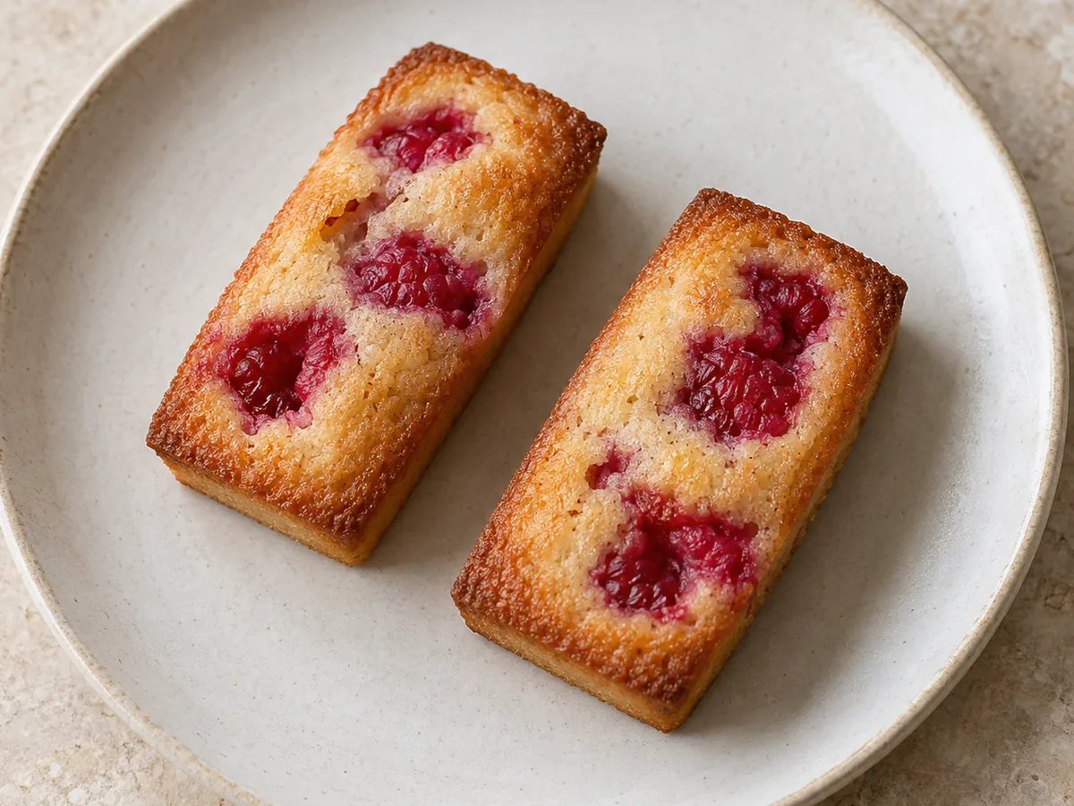 Almond Raspberry Financiers