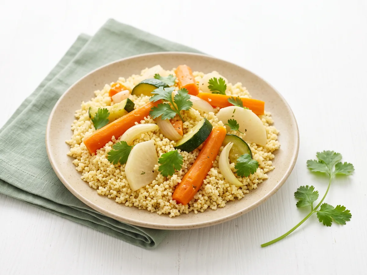 Couscous with Steamed Vegetables