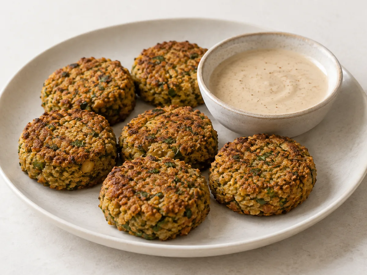 Baked Chickpea Falafel