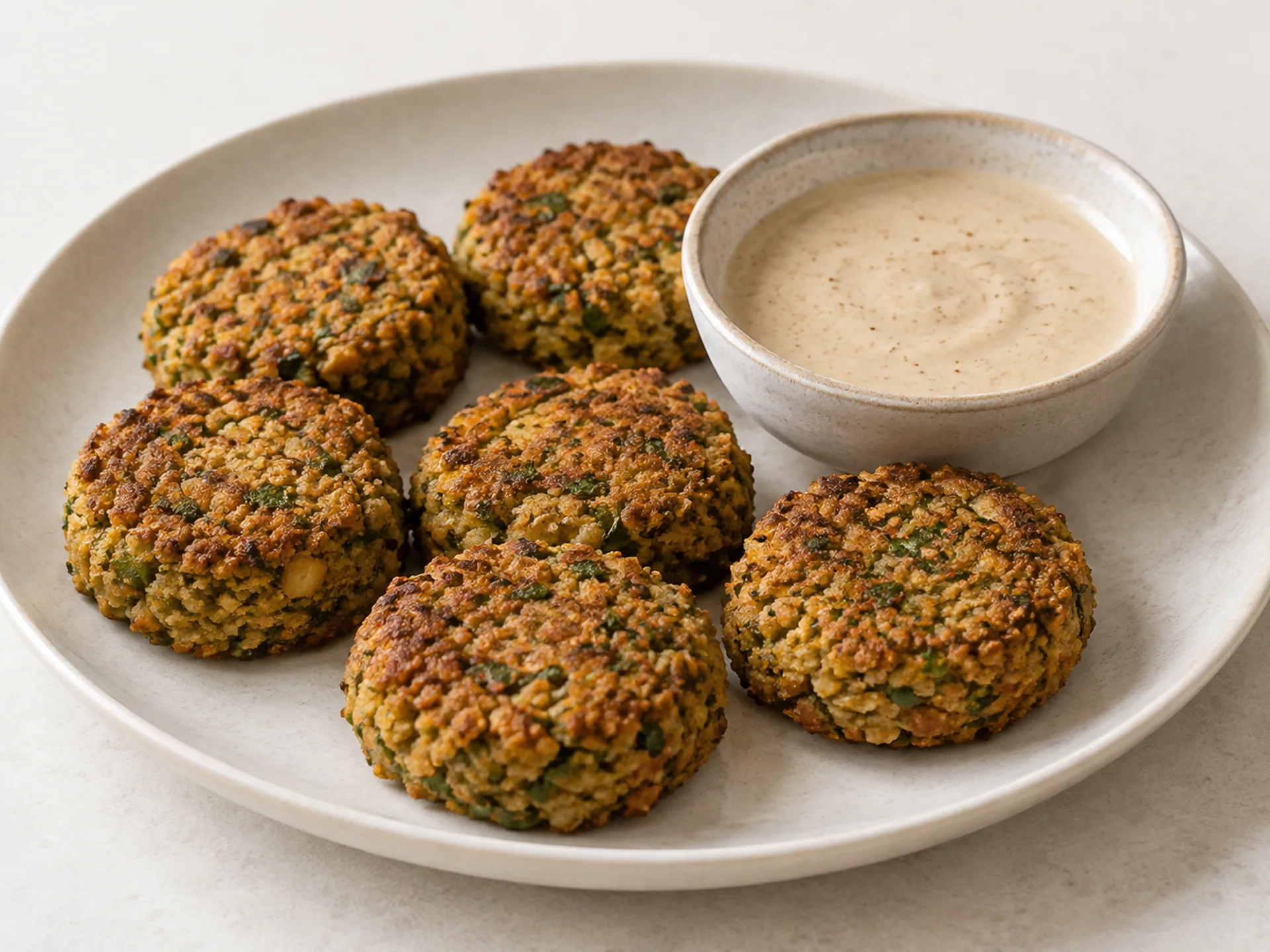 Baked Chickpea Falafel