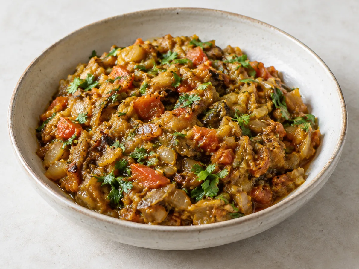 Baingan Bharta (Spiced Roasted Eggplant)
