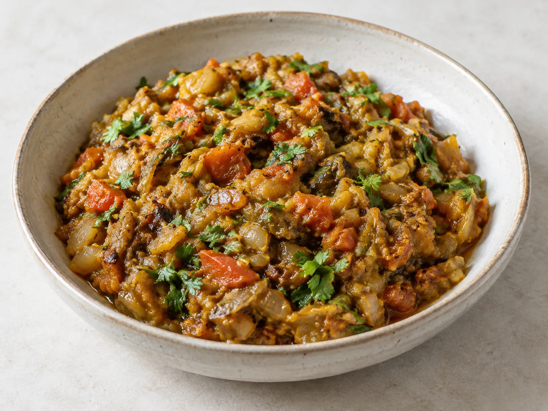 Baingan Bharta (Spiced Roasted Eggplant)