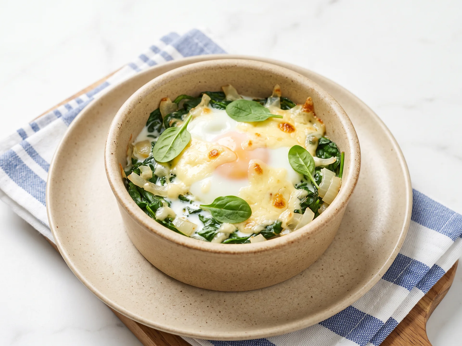 Baked Eggs with Spinach