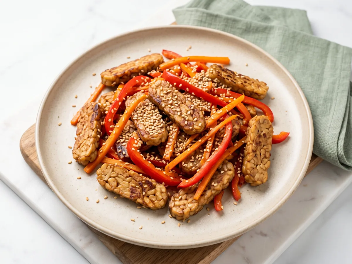 Sesame Tempeh Stir-Fry