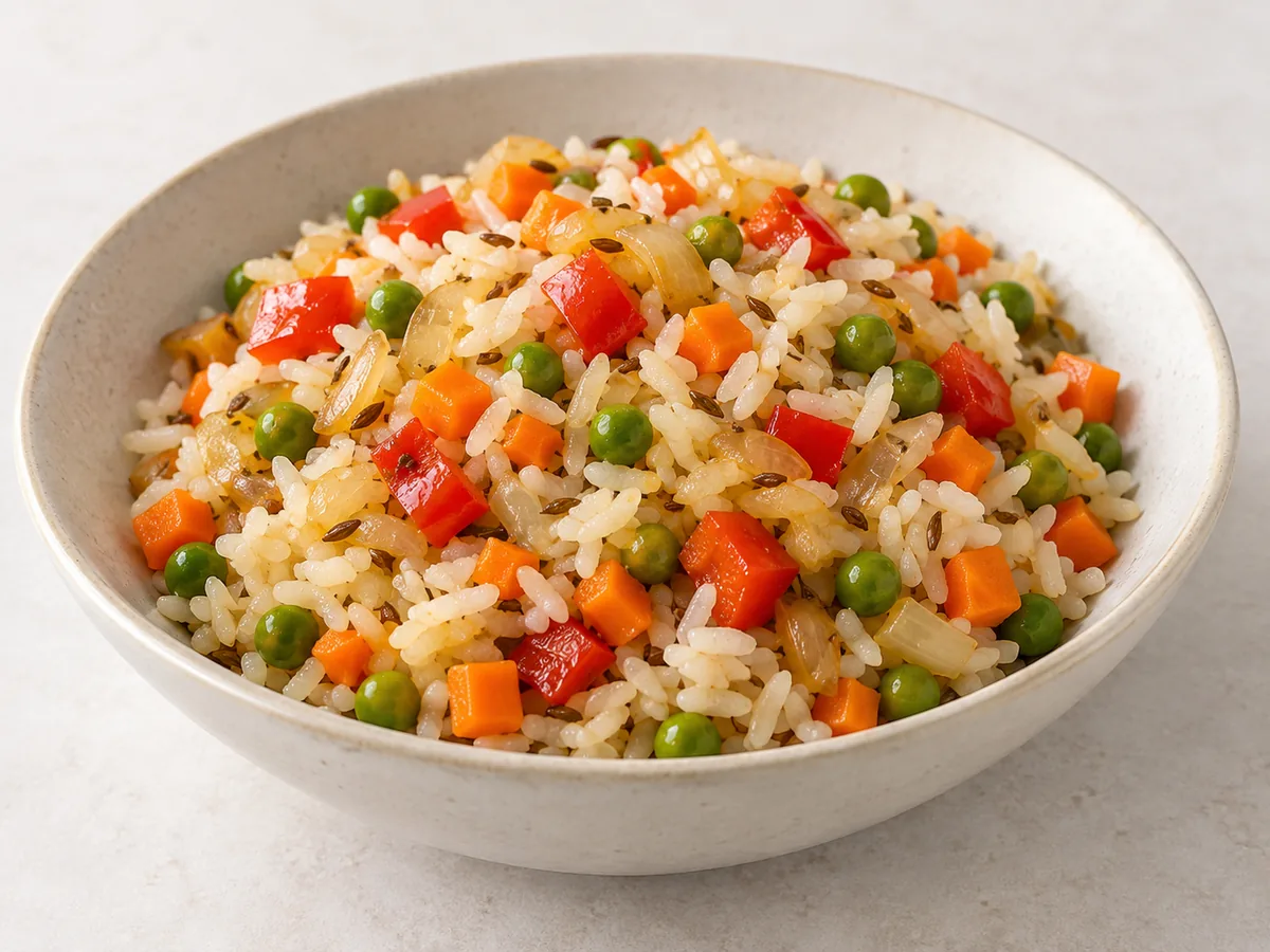 Spiced White Rice with Vegetables