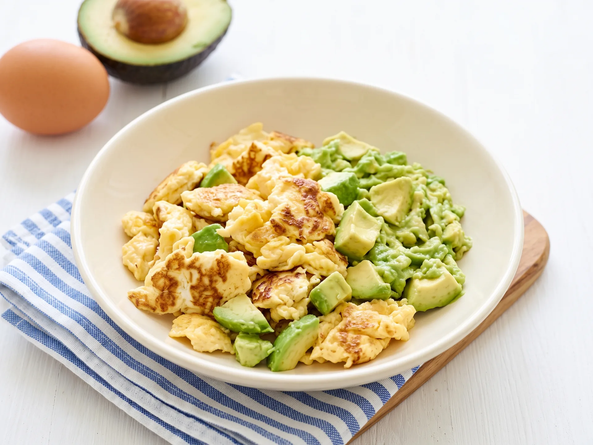 Scrambled Eggs and Avocado