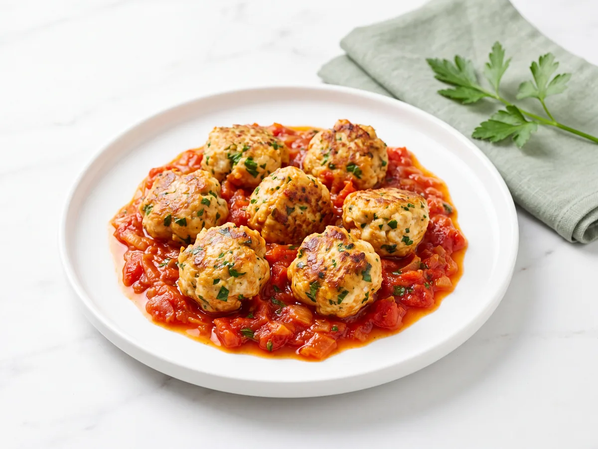 Fish Kefta in Tomato Sauce