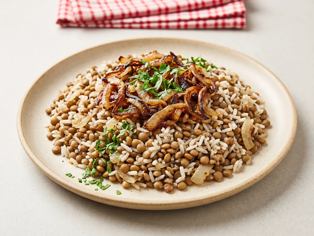 Mujaddara (Lentils and Rice)