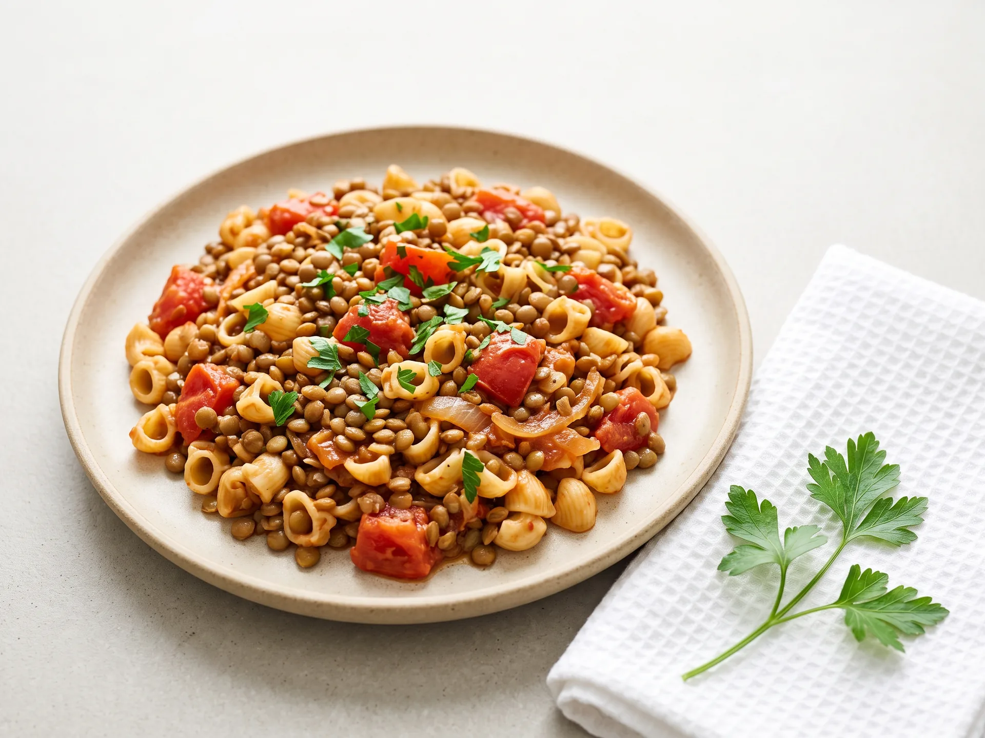 Pasta with Lentils