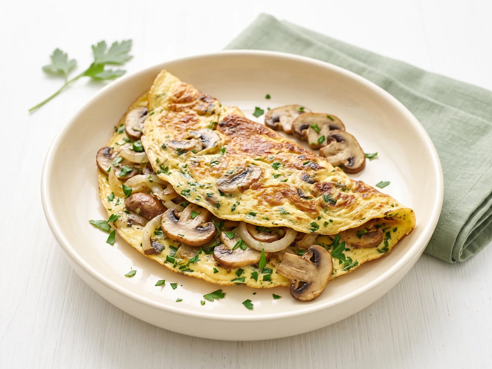 Mushroom and Herb Omelet