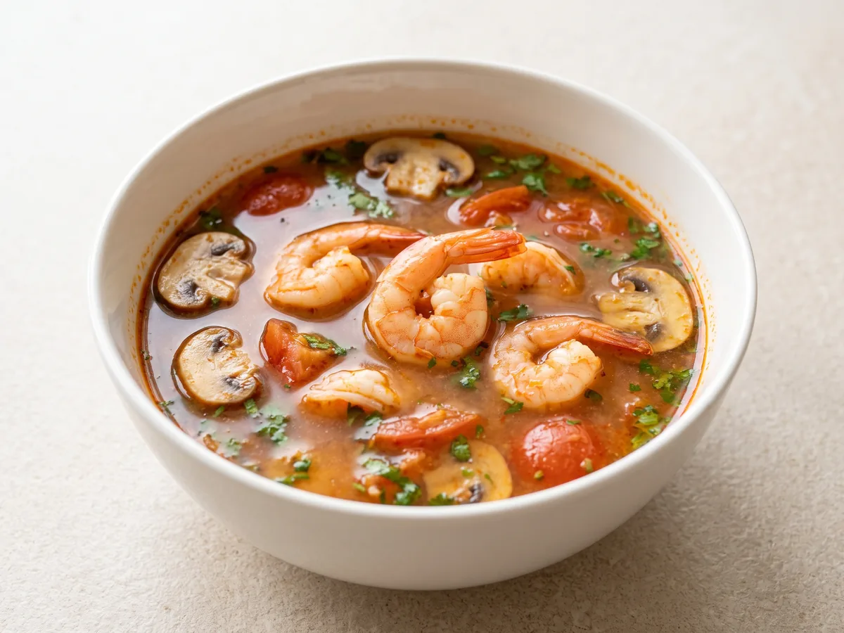 Lemon-Ginger Shrimp Soup, Tom Yum-Inspired
