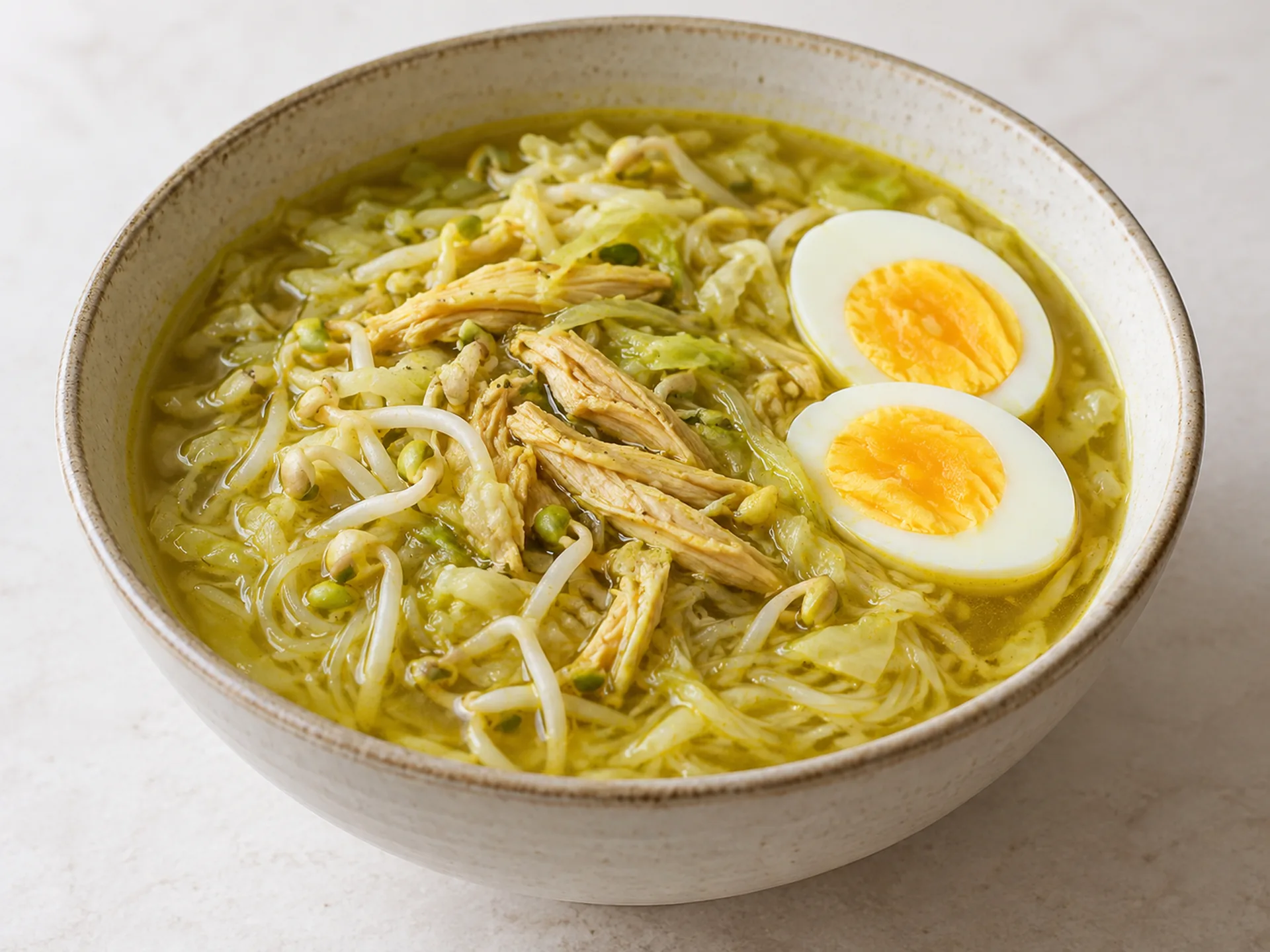 Soto ayam au curcuma