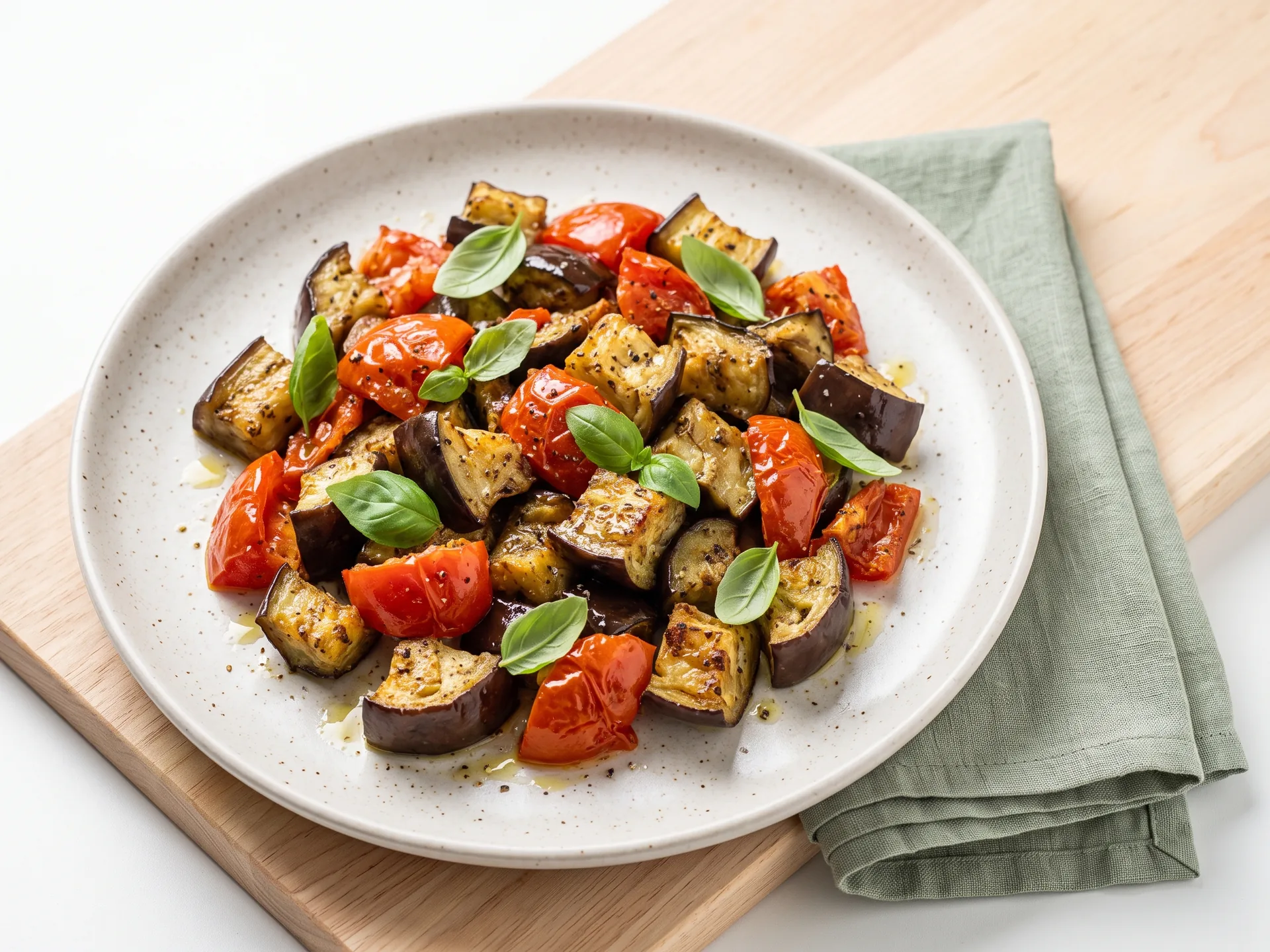 Roasted Eggplant with Tomatoes