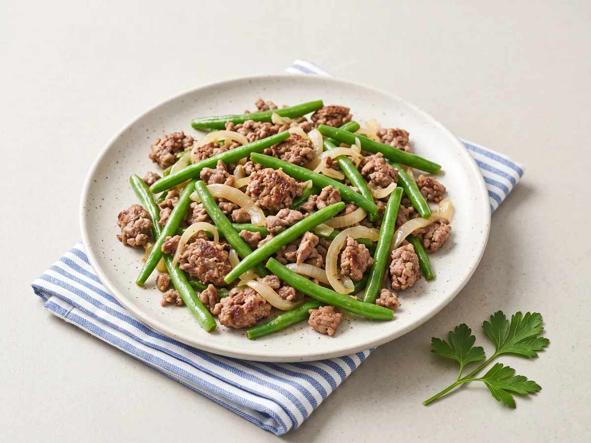 Cumin Beef and Green Bean Skillet