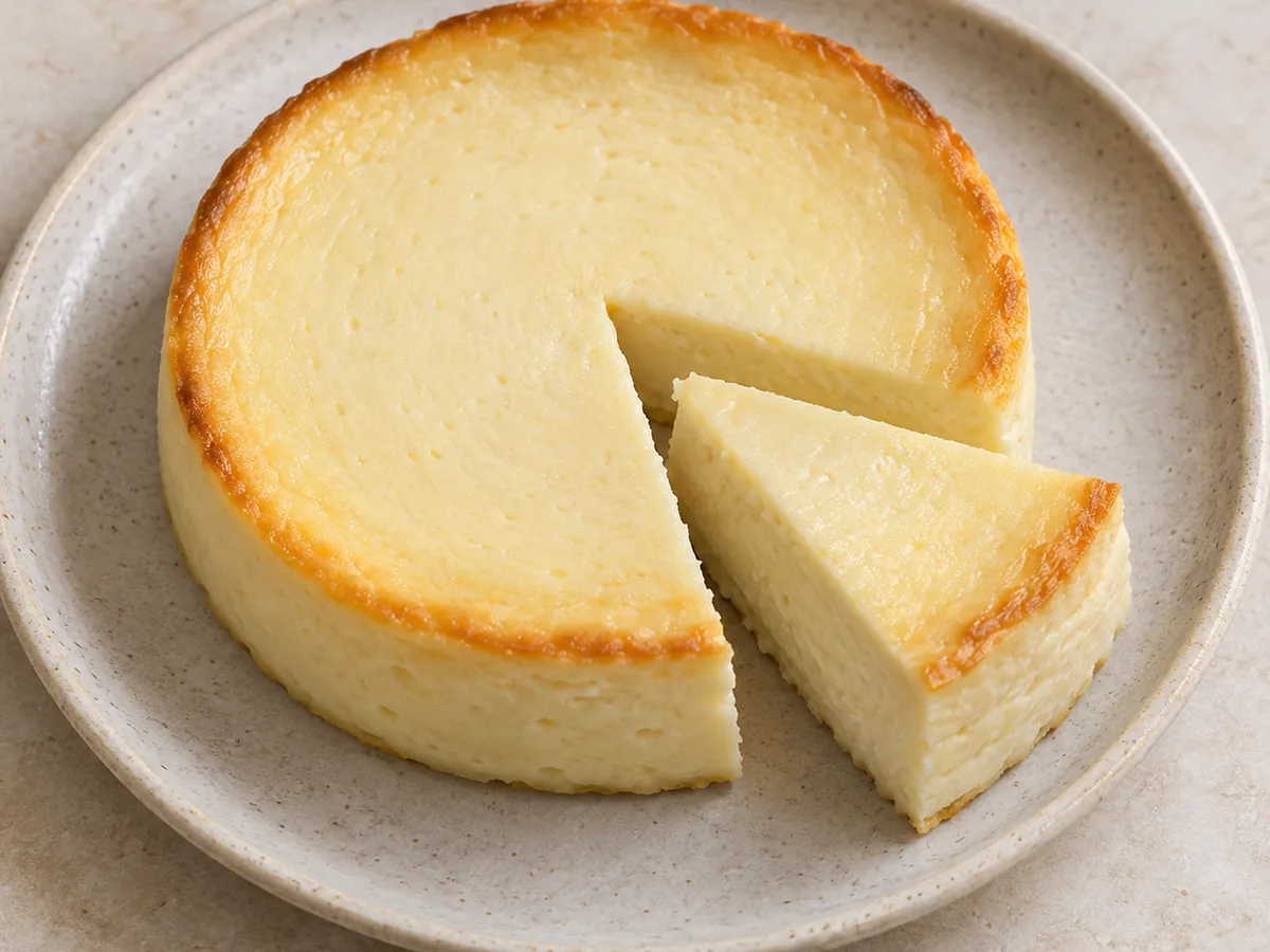 Baked Lemon Cheesecake with Fromage Blanc