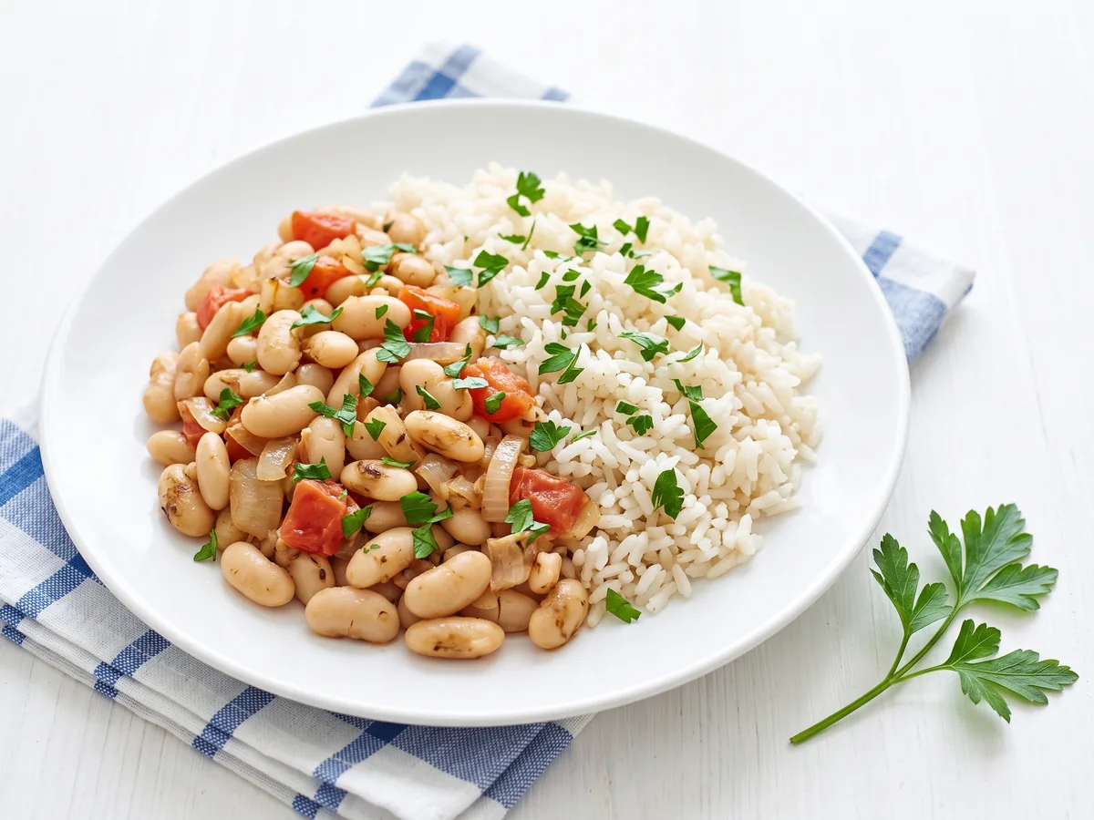 Rice and White Beans