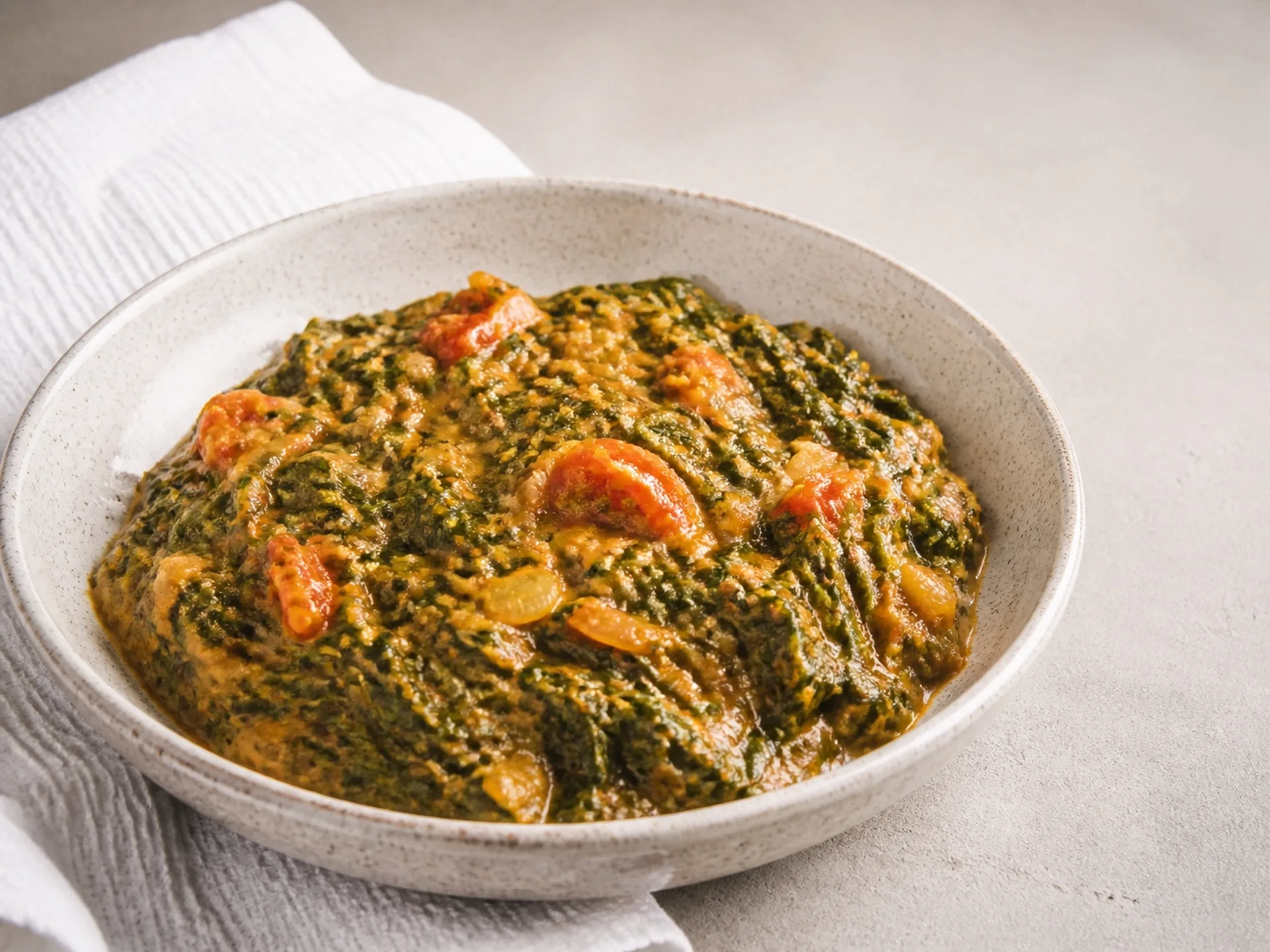Spinach in Peanut Sauce