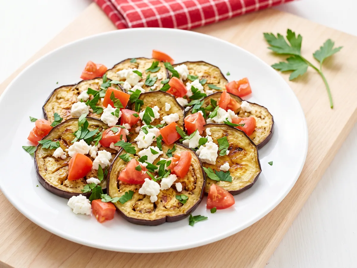 Roasted Eggplant with Feta