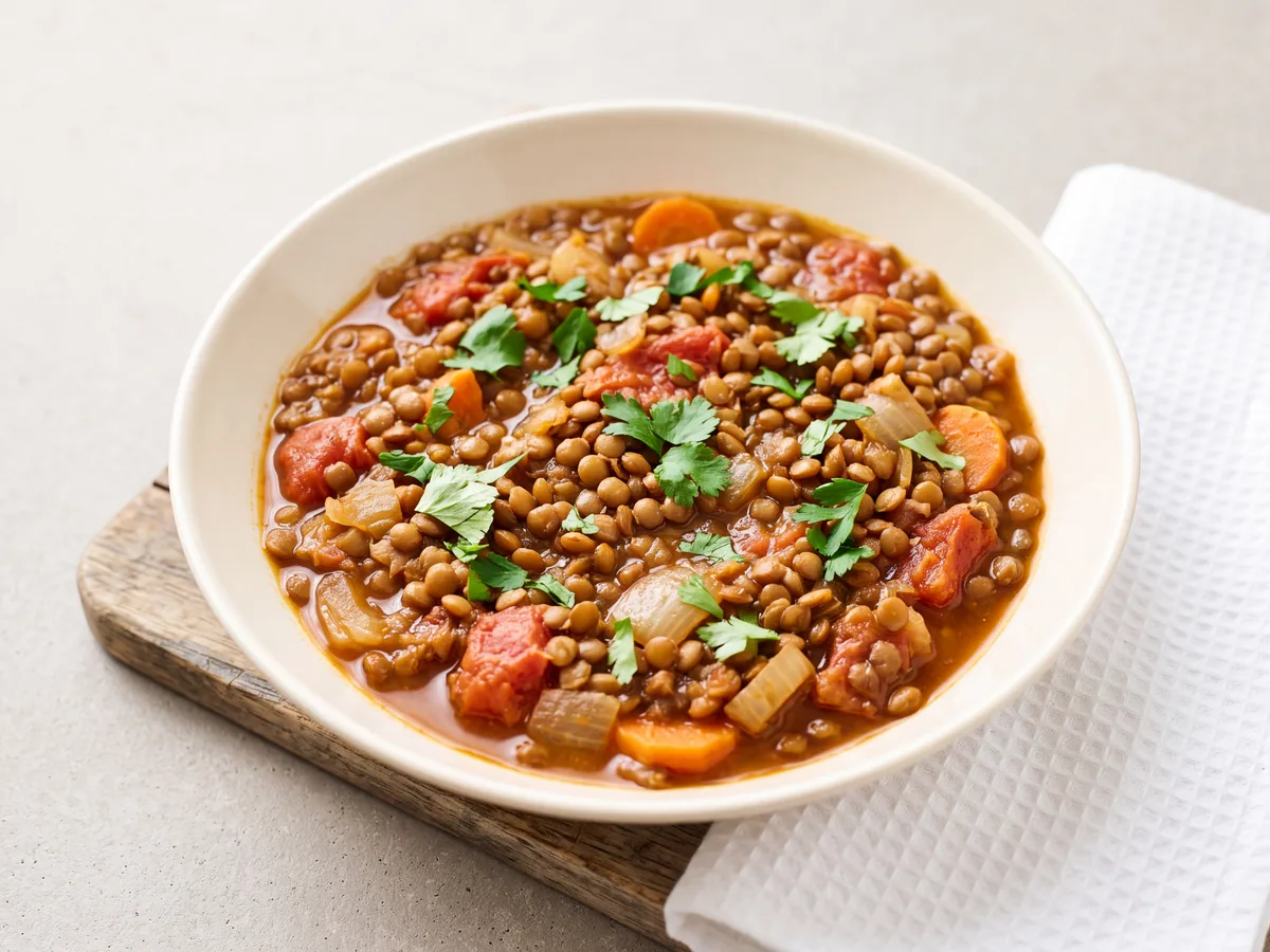 Moroccan-Style Stewed Lentils