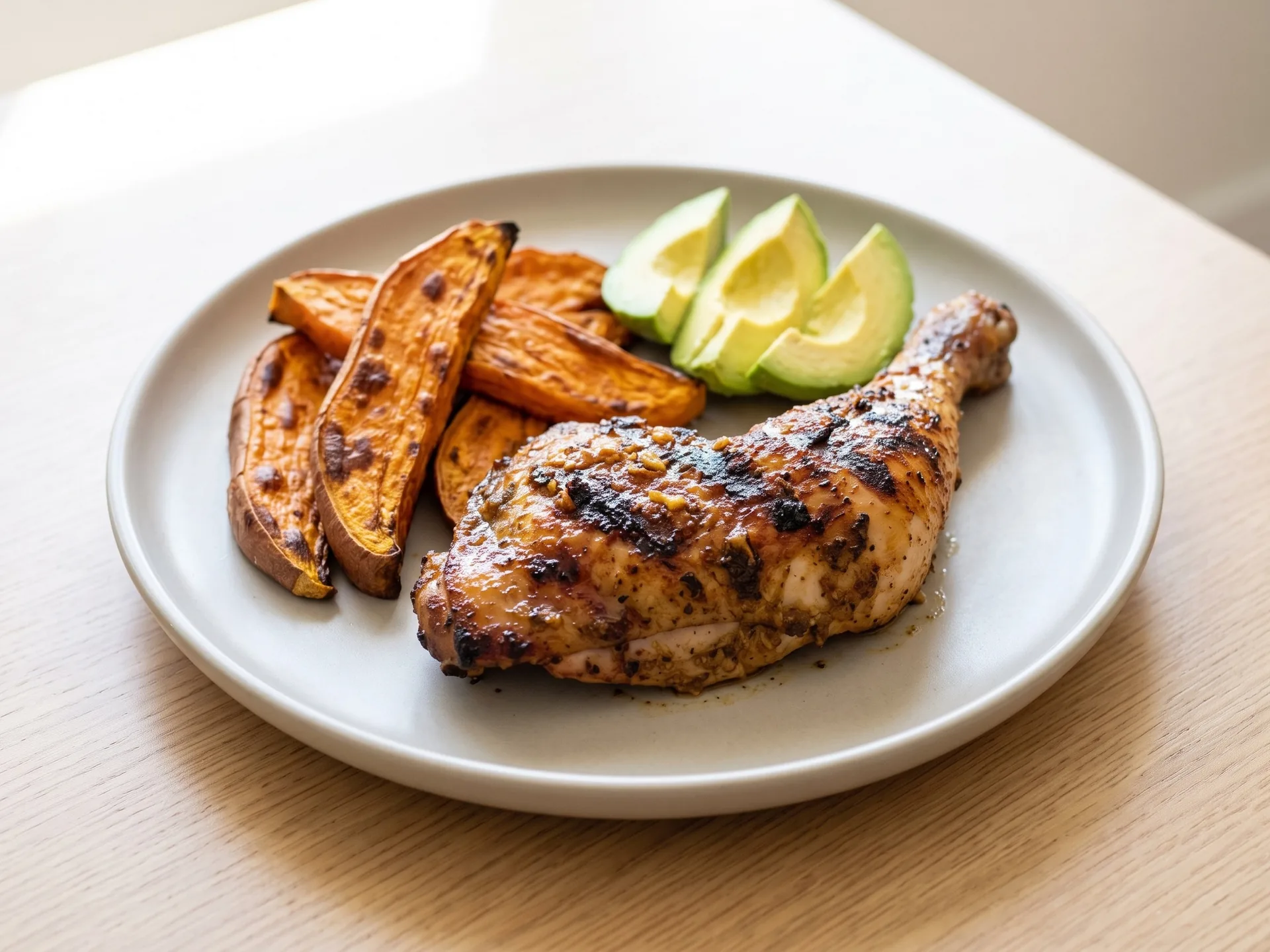 Poulet jerk adapté au four
