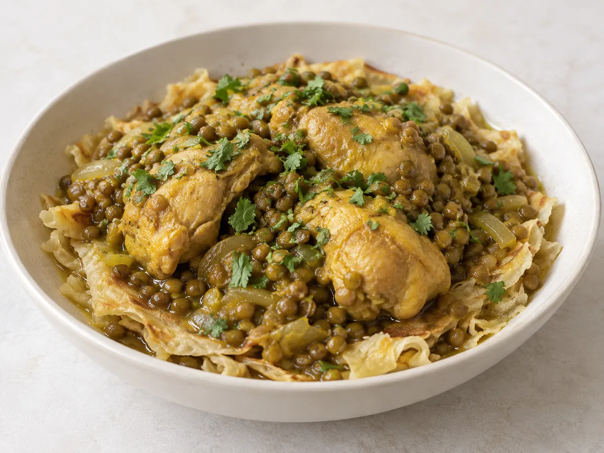 Chicken and Lentil Rfissa